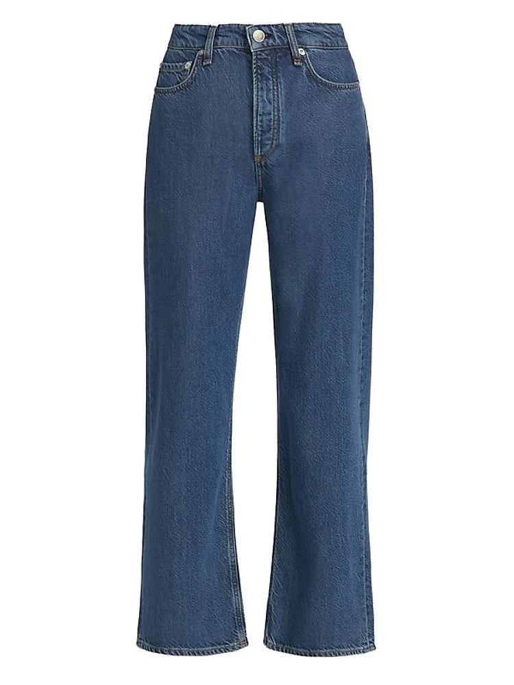 Logan Mid-Rise Featherweight Wide-Leg Jeans