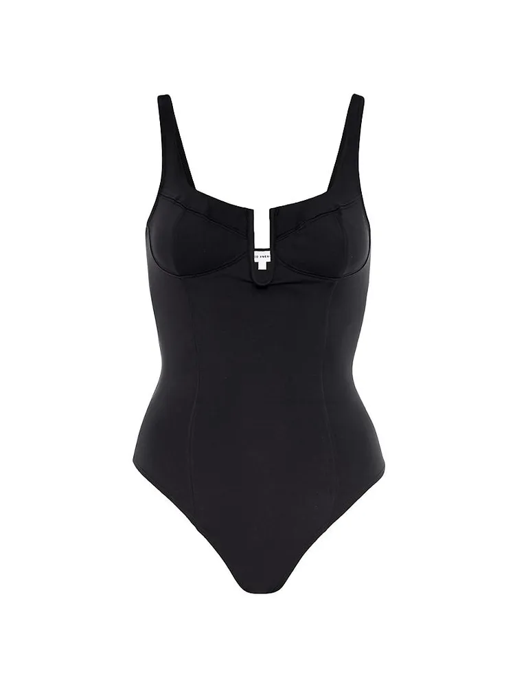 Scuba U-Neck Corset Bodysuit