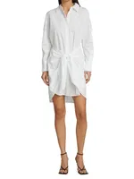 Charlotte Tie-Waist Shirt Dress