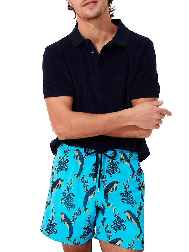 2000 Vie Aquatique Embroidered Swim Trunks