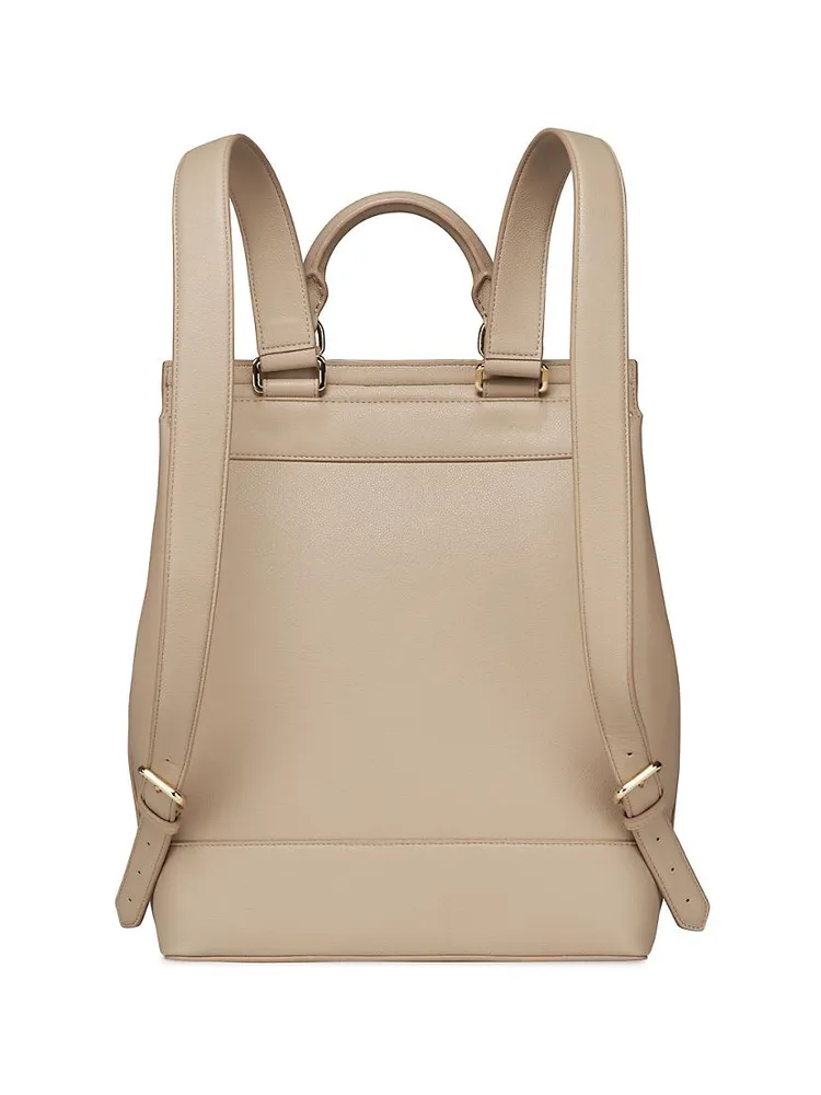 Faux Leather Backpack
