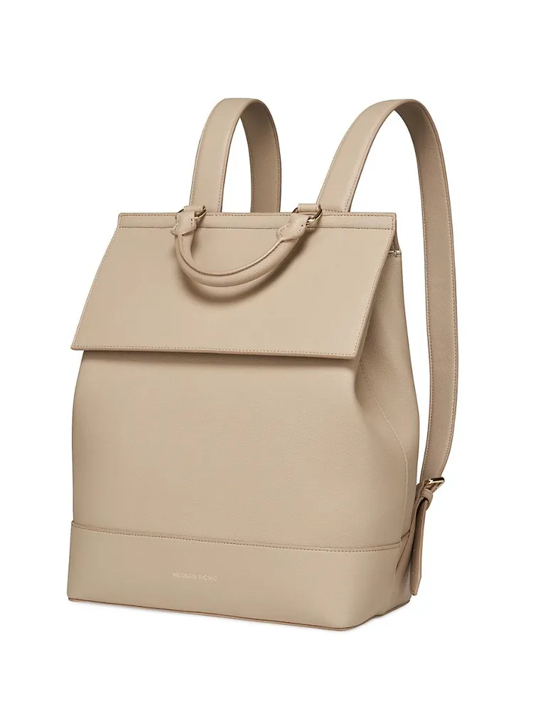 Faux Leather Backpack