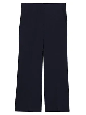 Terena Linen Cropped Wide-Leg Pants