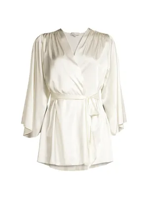 Satin Short Robe