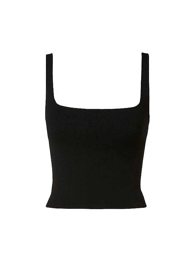 Crepe Knit Crop Camisole Top