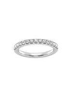 14K White Gold & TCW Lab-Grown Diamond Band