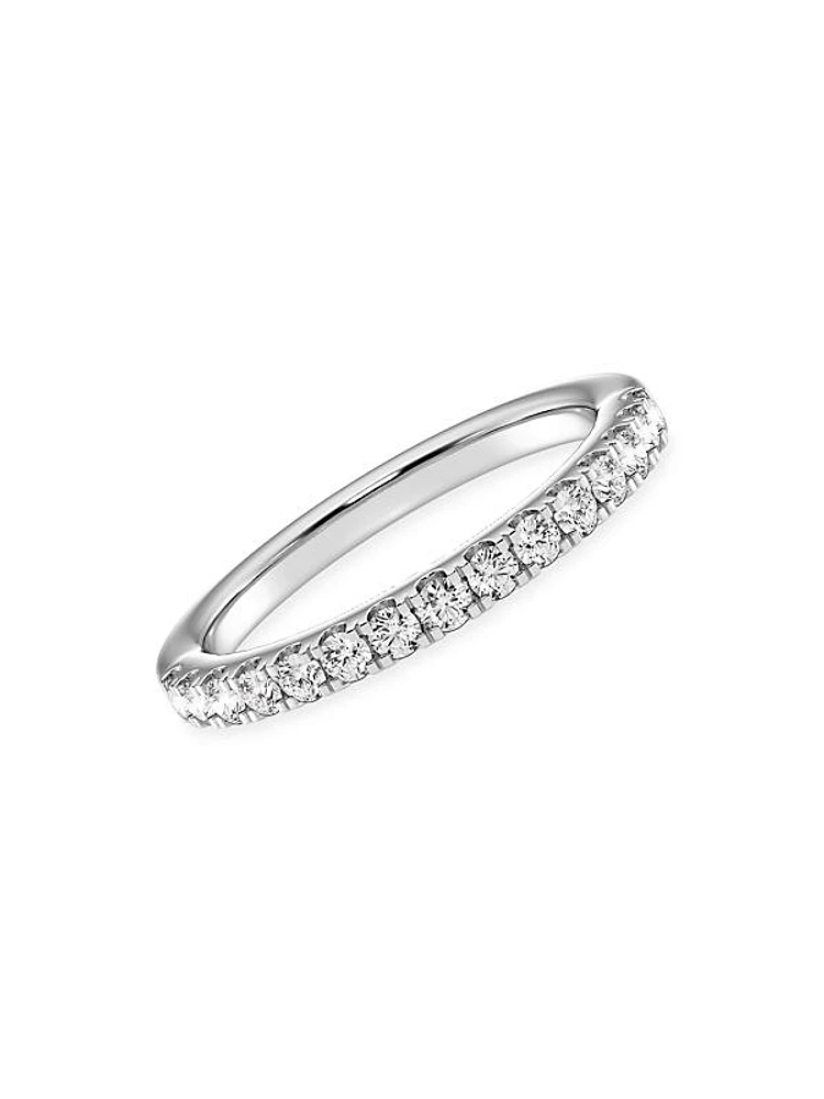 14K White Gold & TCW Lab-Grown Diamond Band