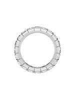 14K White Gold & 8 TCW Emerald-Cut Lab-Grown Diamond Eternity Band