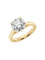 14K Gold & TCW Lab-Grown Diamond Solitaire Engagement Ring