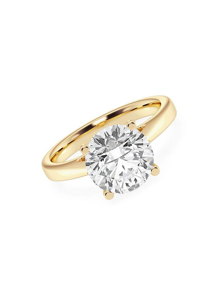 14K Gold & TCW Lab-Grown Diamond Solitaire Engagement Ring