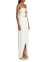 Sky Chain-Link & Cut Out Gown