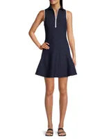 Golf & Tennis Zip-Front A-Line Dress