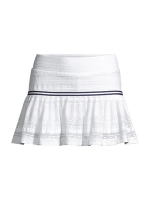 Pleated Lace Tennis Skort