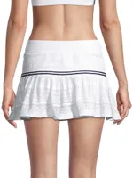 Pleated Lace Tennis Skort