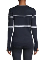 Striped Ski All Day Crewneck Sweater