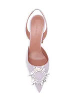 Begum Embellished Leather Slingback Pumps