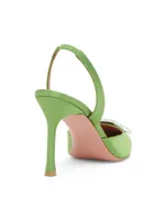 Camelia Silk Slingback Pumps