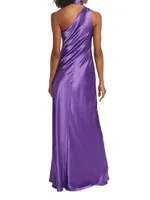 Ushuaia Satin Tieneck Gown