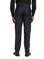 COLLECTION Mini Plaid Wool Dress Pants