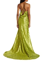 Adamas Sequined Gown