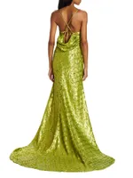 Adamas Sequined Gown