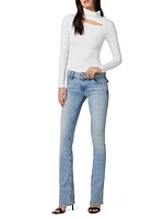 Beth Mid-Rise Baby Boot-Cut Jeans