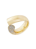 Oera Large 18K Yellow Gold & Diamond Ring