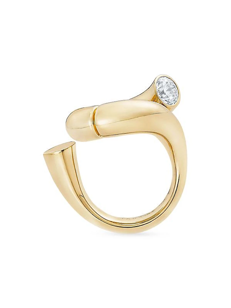 Oera 18K Yellow Gold & Diamond Ring