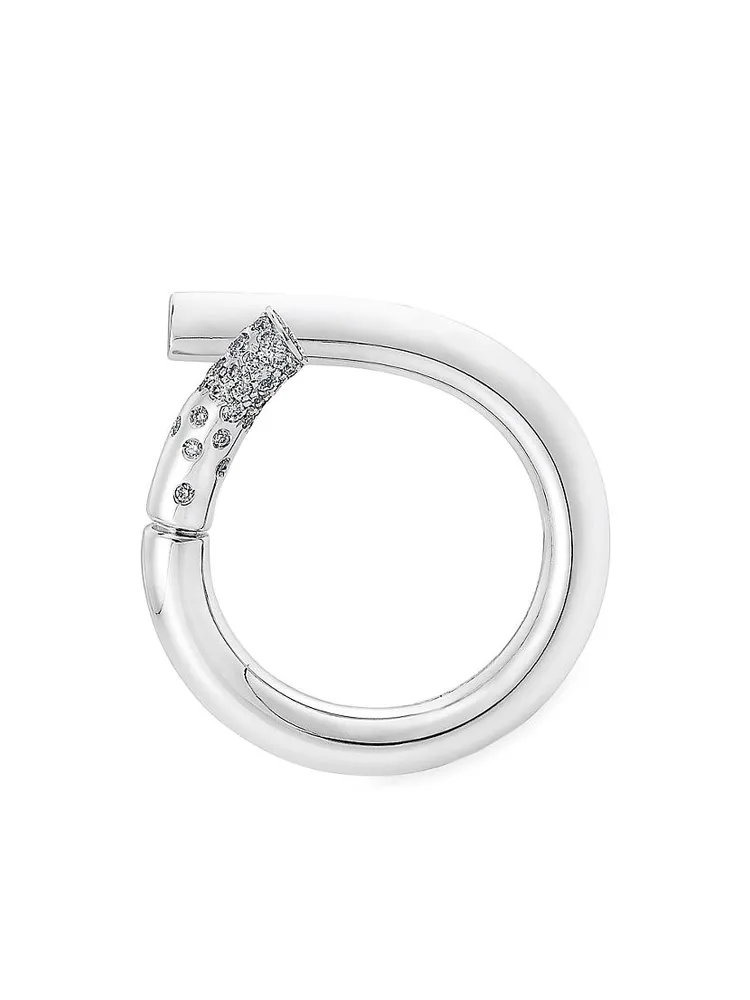 Oera 18K White Gold & Diamond Ring