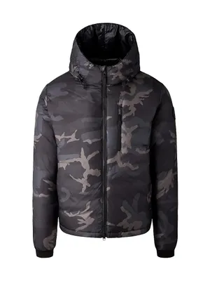 Black Label Lodge Print Hoody Coat