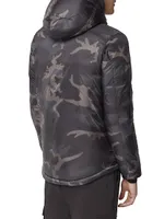 Black Label Lodge Print Hoody Coat