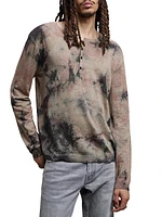 William Tie-Dye Henley Sweater