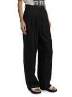 Carrie Pleated-Front Pants