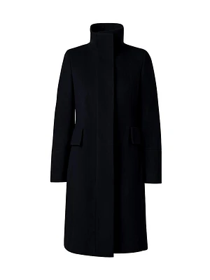 Long Wool-Blend Coat