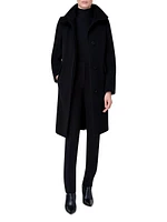 Long Wool-Blend Coat