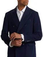 COLLECTION Double Breasted Corduroy Sportcoat