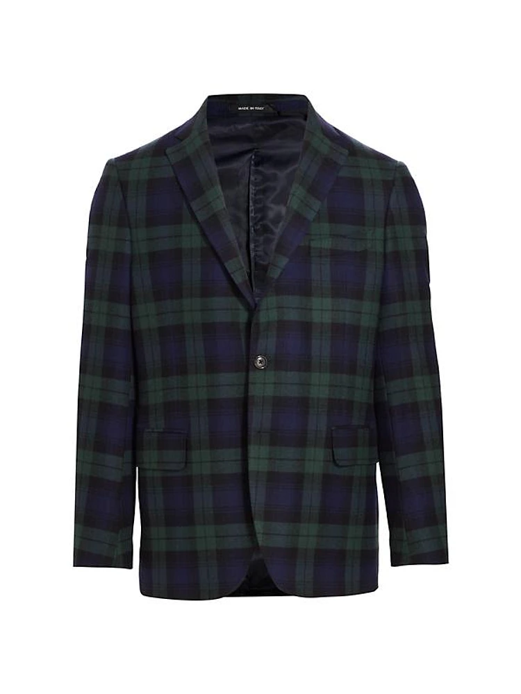 COLLECTION Plaid Wool Sport Coat