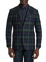 COLLECTION Plaid Wool Sport Coat