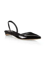 Jackie Vegan Patent Leather Slingback Flats