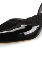 Jackie Vegan Patent Leather Slingback Flats