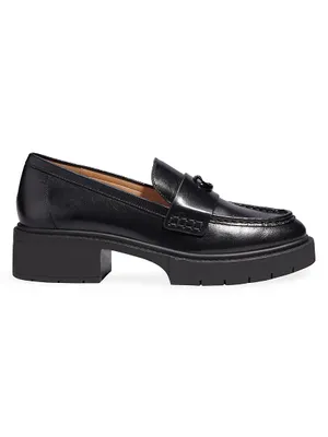 Leah Leather Lug-Sole Loafers