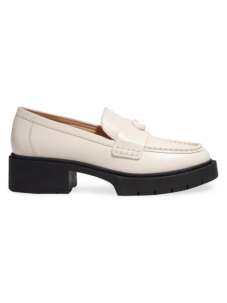 Leah Leather Lug-Sole Loafers