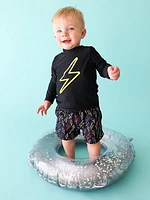 Baby Boy's Zack Rashguard T-Shirt & Swim Trunks Set