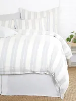 Carter Striped Linen-Blend Duvet