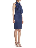 Von Bow-Neck Sheath Dress