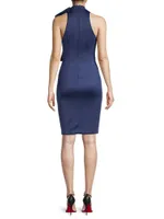 Von Bow-Neck Sheath Dress