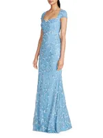 Bree Cap-Sleeve Gown