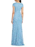 Bree Cap-Sleeve Gown