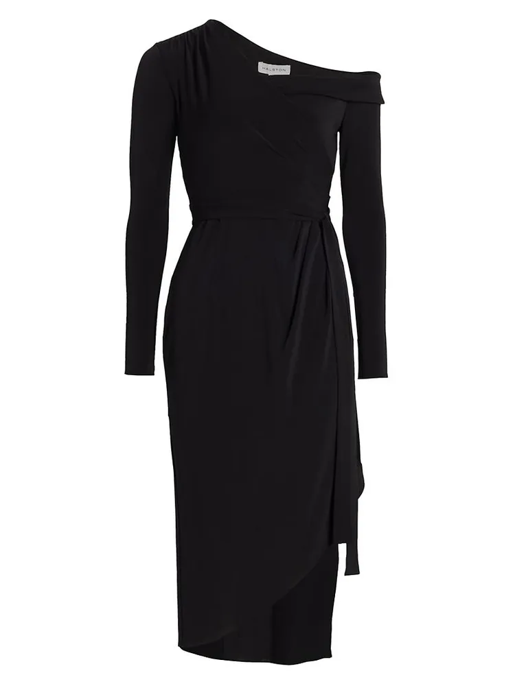 Eden One-Shoulder Jersey Midi-Dress