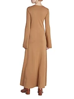 Knit Long-Sleeve Maxi Dress